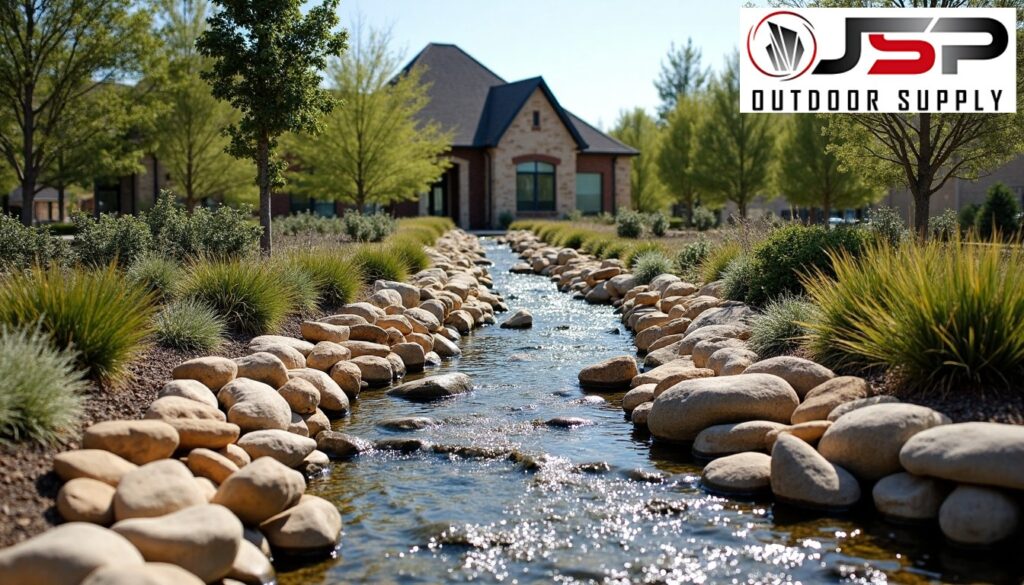 View of dry creek beds