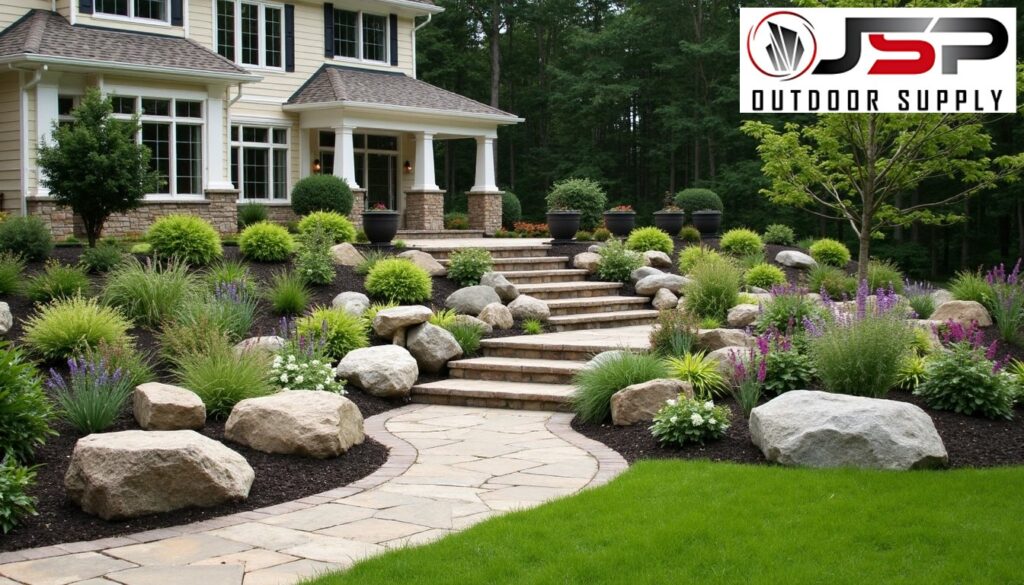 Boulder Placement Techniques: Round Rock Garden Transformation