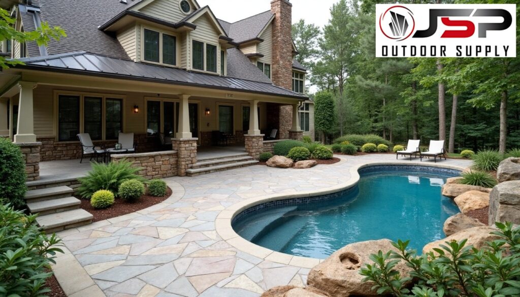 Flagstone Thickness Expertise: Hutto Outdoor Building Application