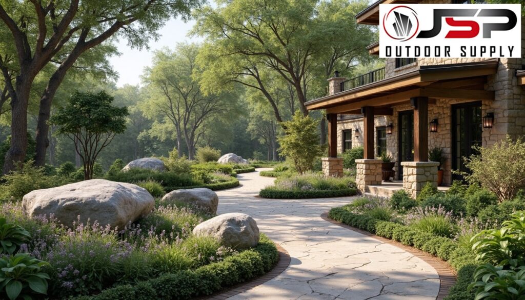 Statement Boulders: Enhancing Round Rock Landscapes