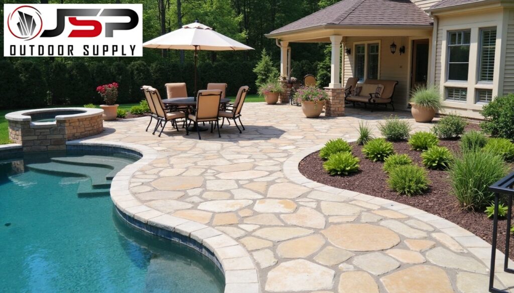 Flagstone thickness for different applications.