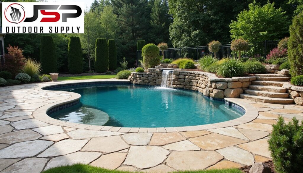 Flagstone Installation Insights: Thorndale Poolside Perfection