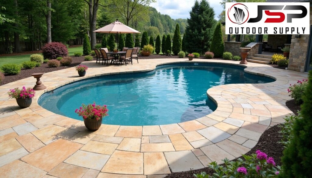 Flagstone Finishing: Cedar Park Poolside Perfection
