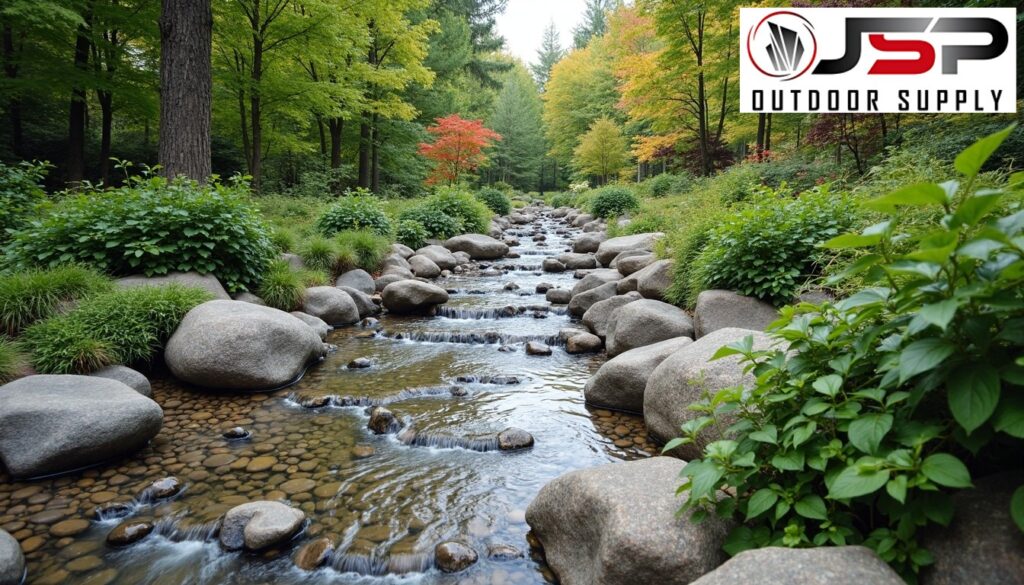 Ideal river rock size for different landscape applications.