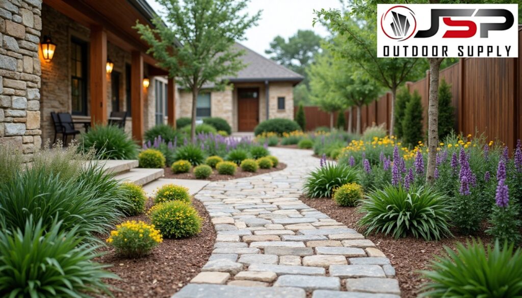 Techniques for sustainable Texas hardscape design.