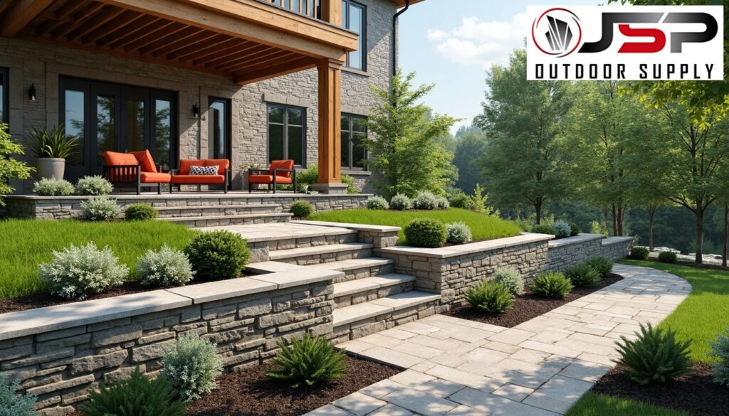 Retaining Wall Precision: Thorndale Outdoor Space Solutions