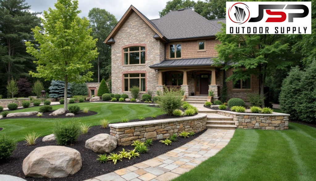 Mortarless stone wall techniques in modern landscaping.
