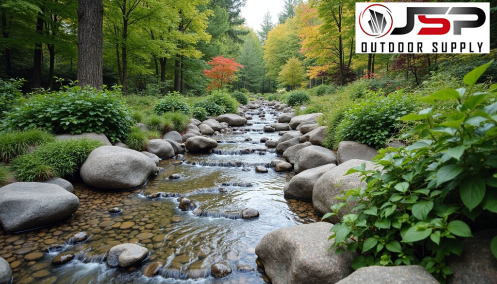 Ideal river rock size for different landscape applications.