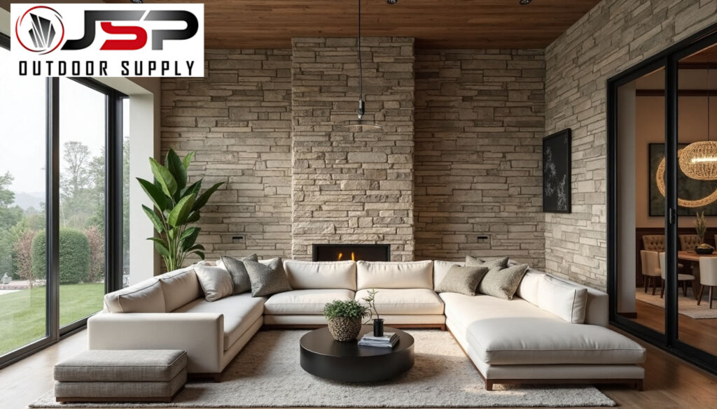 Stone veneer has evolved to offer authentic natural textures without the structural requirements of full-dimension stone.